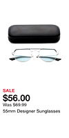 55mm Designer Sunglasses