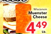 Wisconsin Muenster Cheese 449 Lb.