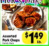 Assorted Pork Chops Family Pack 149