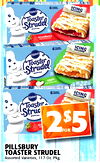 6 - - ICING Toaster Strudel strawberry - - ICING INCLUDED Toaster Strudel apple - ICING INCLUDED Toaster Struc SEP FOR PILLSBURY TOASTER STRUDEL Assorted Varieties, 11.7 Oz. Pkg.
