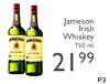 Jameson Irish Whiskey JAMESOS 750 ml. - - - - - - 99 21 P3