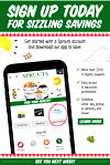 SIGN UP TODAY FOR SIZZLING SAVINGS