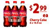 $2 99 ea Cherry Coke 6 x 16.9 oz