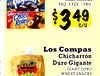 PAQ. 8 PZS./PKG. Choco Roles S 349 Los Compas Chicharrón Duro Gigante GIANT DURO WHEAT SNACKS