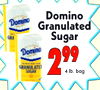 Domino Domino Granulated GRA Sugar 99 GRANUL ATE SUGAR 2 4 lb. bog