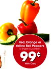 Red, Orange or Yellow Bell Peppers