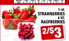 MARCH WED. THUR. FRI. SAT. SUN. MUN. 2023 8 9 10 11 12 13 14 1 LB. STRAWBERRIES 6 OZ. RASPBERRIES 2/$3