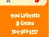 1900 Lafayette a Gretna 504-366-3557