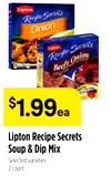 Lipton Recipe Secrets Soup & Dip Mix