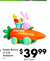 Easter Bunny in Car Airblown