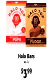 HALO TOP 4m ???? HALO 100 90 80 5 I - POPS FUDGE Halo Bars $399