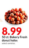 50 ct. Bakery Fresh donut holes