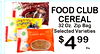cocoa crisp rice FOOD CLUB CEREAL very berry crunch 32 Oz. Zip Bag Selected Varieties Ea.