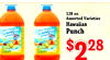 128 oz. Assorted Varieties Hawaiian Punch $ 2 28