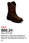 Women's Gemma Shetland Round Toe Western Boots, 8 in.
