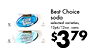 Best Choice soda CLUB selected varieties, 12 SODA CANS 12pk/12oz. cans SELTZER 12 WATER CANS $379
