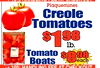 Plaquemines Creole Tomatoes $198 lb. Tomato each Boats 10% HANDI ING EEE AT CHECKOUT