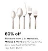 Flatware from J.A Henckels Mikasa & more