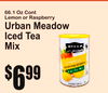 kets
66.1 Oz ContLemon or Raspberry
Urban MeadowIced Tea Mix
6$99