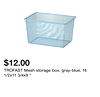 TROFAST Mesh storage box, gray-blue, 16 1/2x11 3/4x9 "