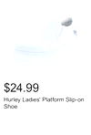 Hurley Ladies' Platform Slip-on Shoe