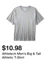 Athletech Men's Big & Tall Athletic T-Shirt