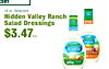 CERY 16 oz. Selected Hidden Valley Ranch - Salad Dressings Ranch AMILK -