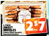 Sweet Middles CRISP - - - - - - - 6 PACK $ SWEET 7 2 MIDDLES FOR Créme Filled Desserts Assorted Varieties