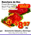 Fresh Boneless Beef Flap Meat