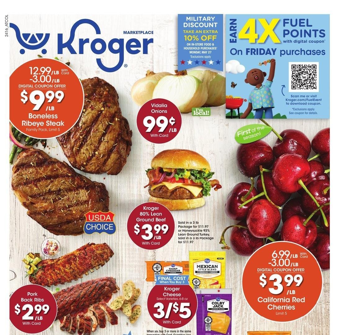 Kroger weekly ad - page 1