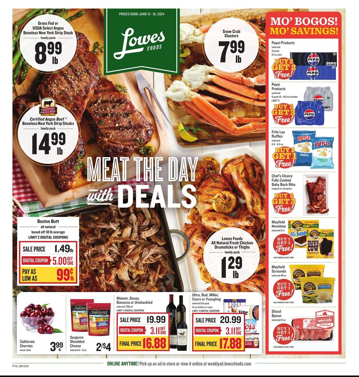 Lowes Foods weekly ad - page 1