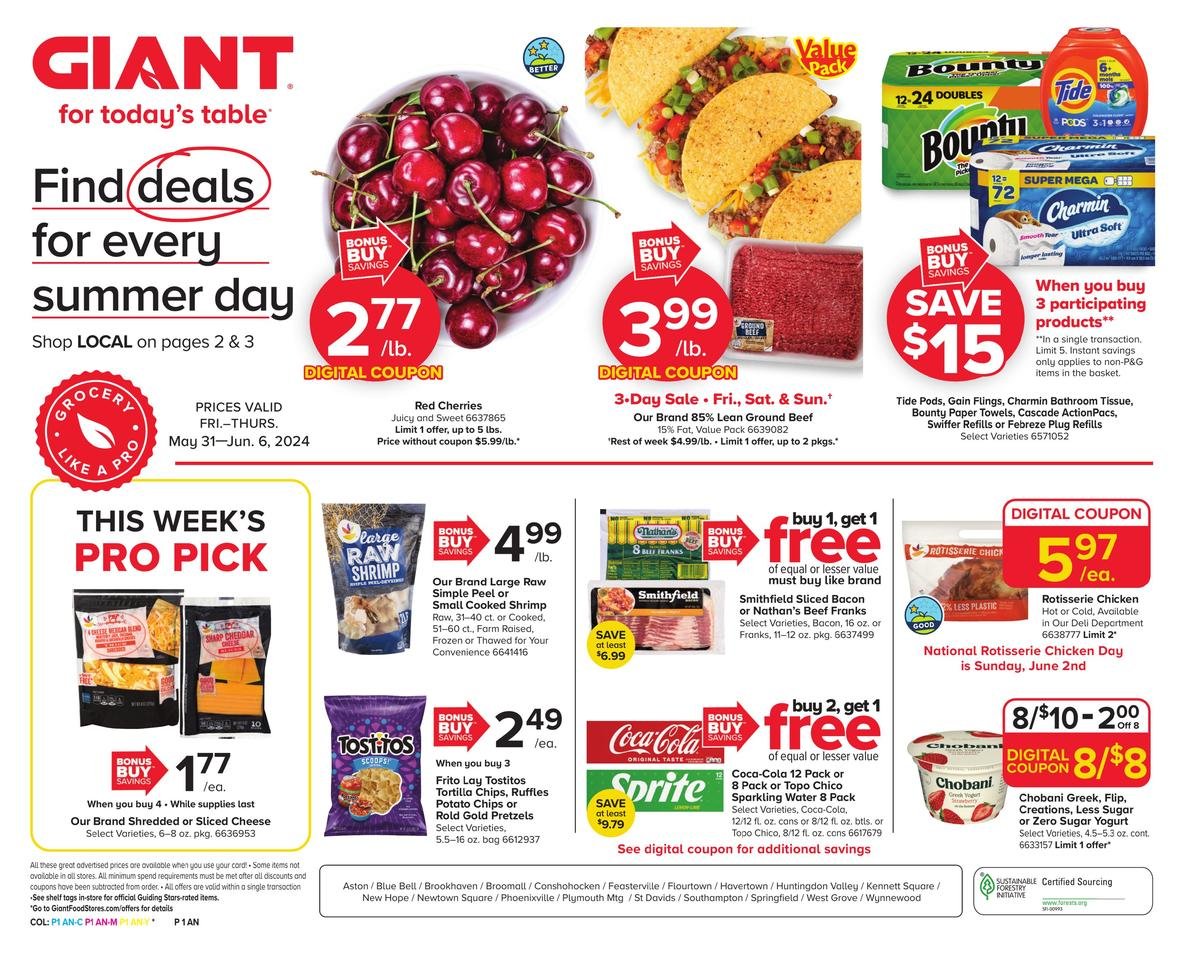 Giant Food Stores weekly ad - page 1