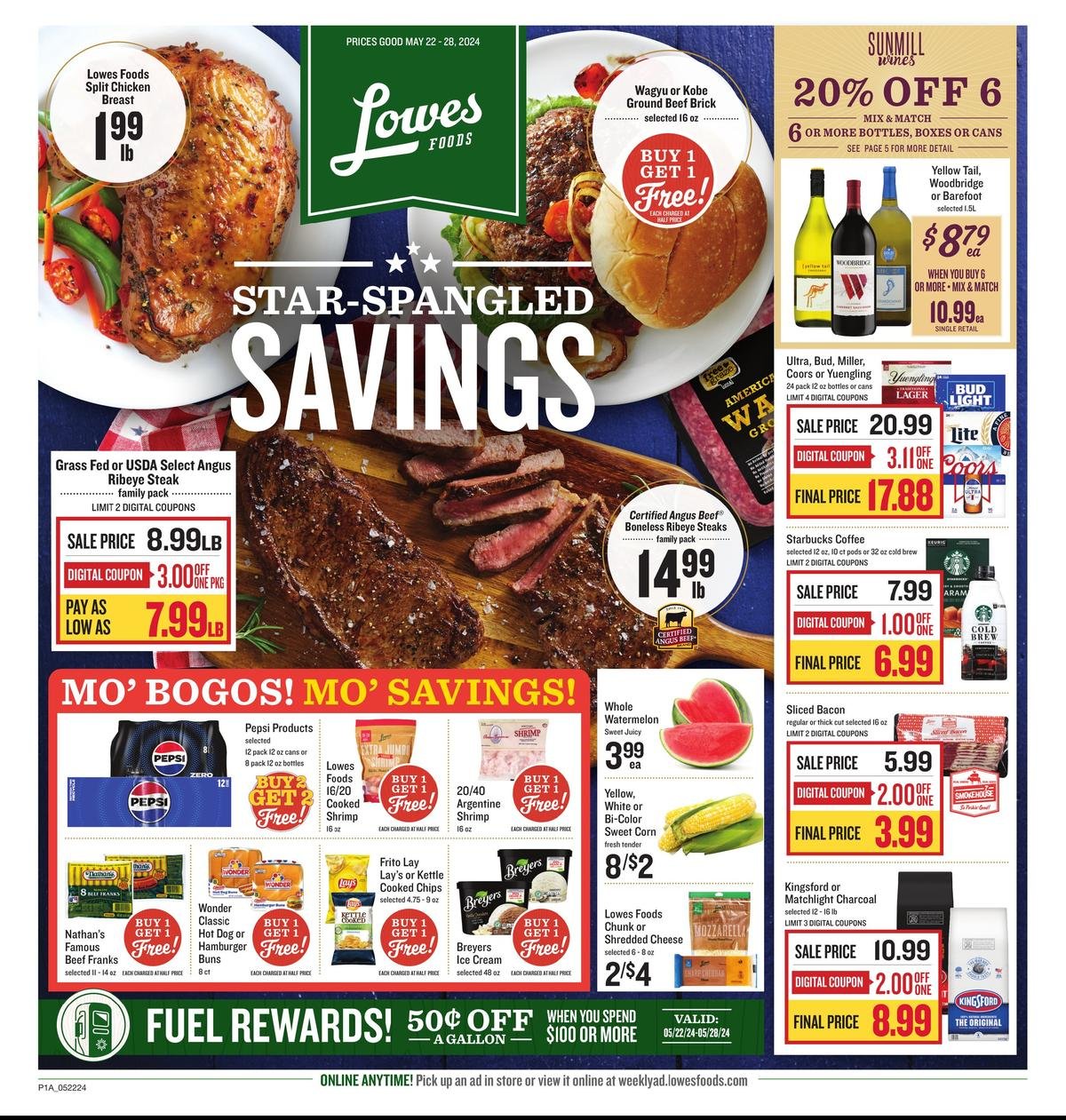 Lowes Foods weekly ad - page 1