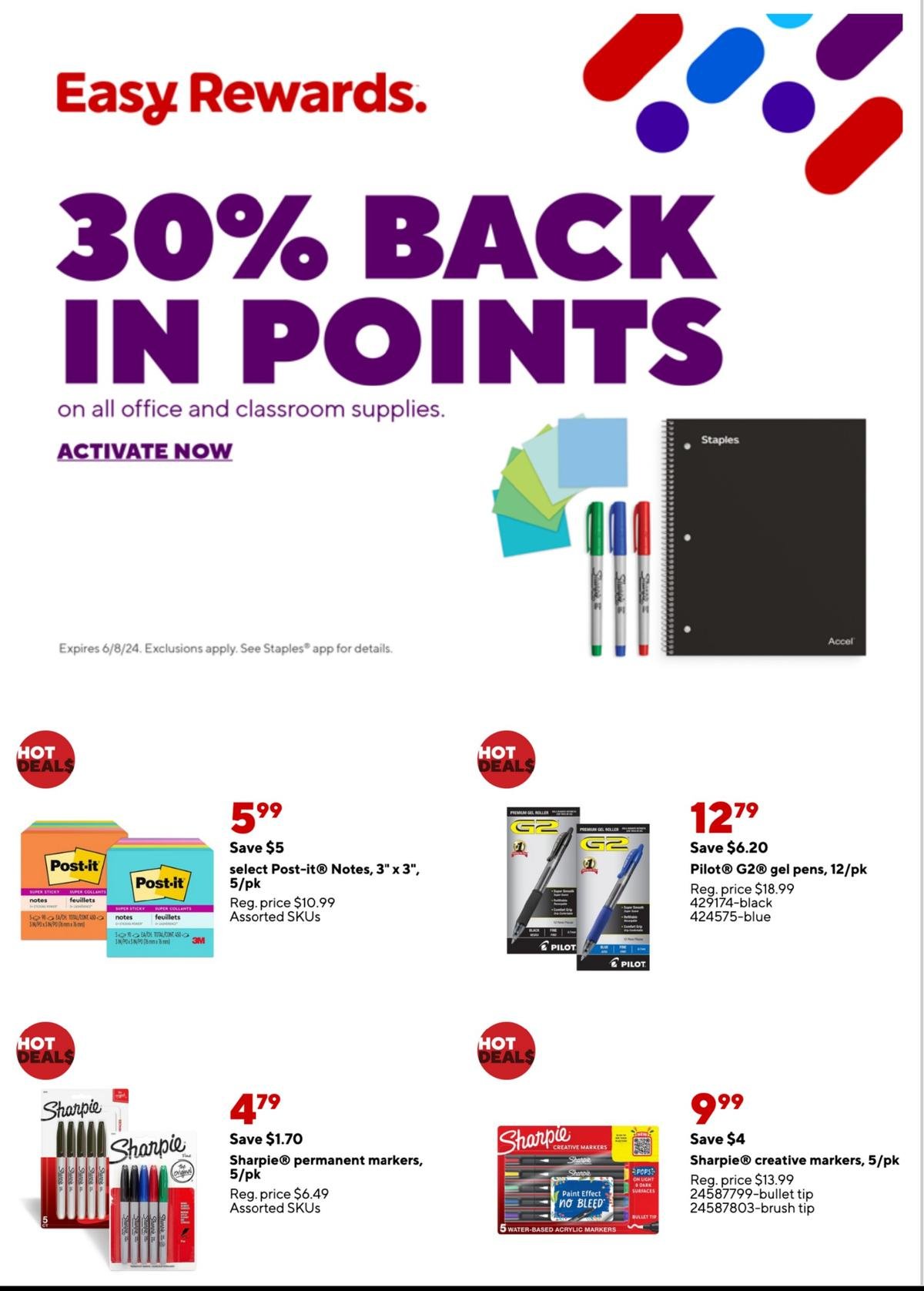 Staples weekly ad - page 1