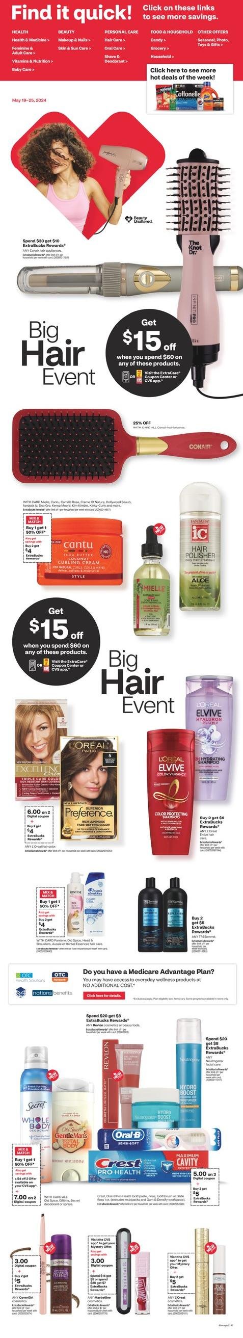 CVS Pharmacy weekly ad - page 1