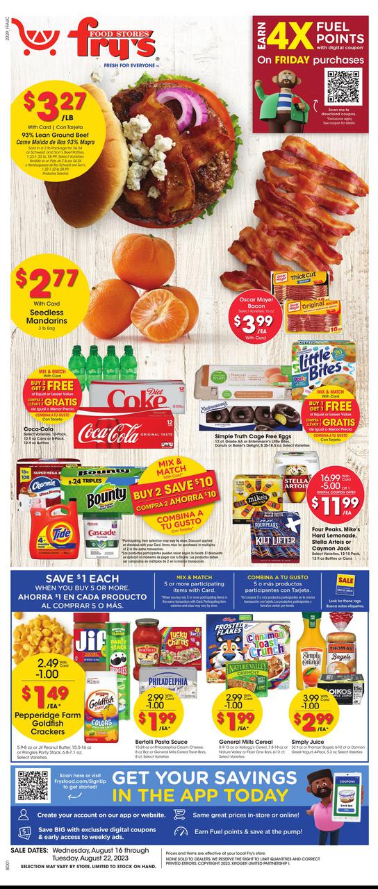 fry's food weekly ad