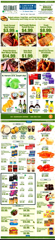 Lakeview Grocery Ad 03/15/2023 - 03/21/2023 preview