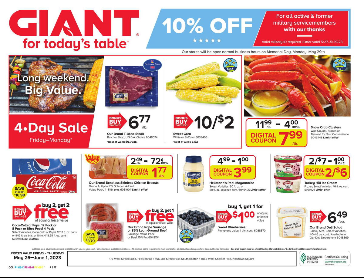 giant weekly ad