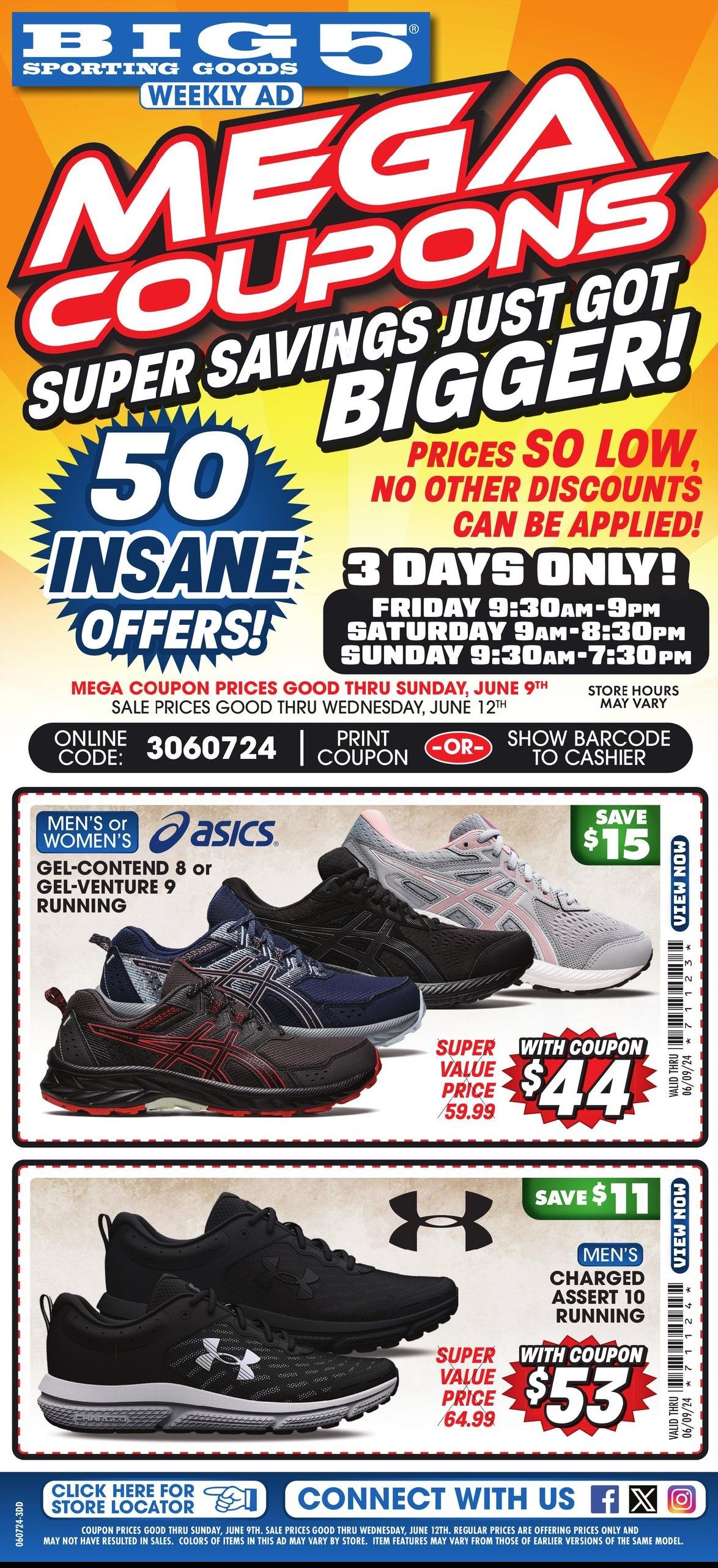 Big 5 Sporting Goods weekly ad - page 1