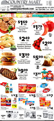Taylorsville Country Mart Ad 05/29/2023 - 06/04/2023 preview