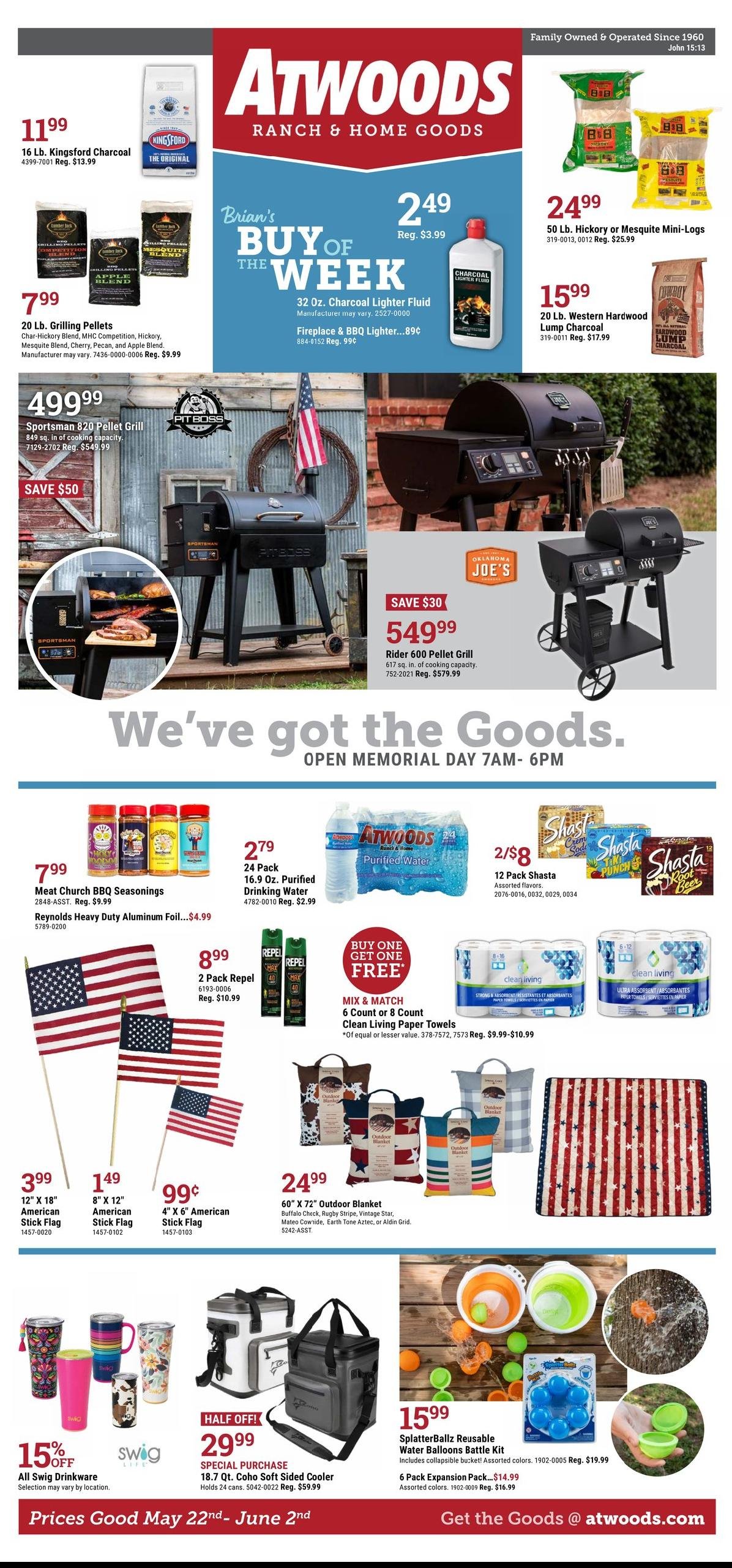 Atwoods Ranch & Home weekly ad - page 1