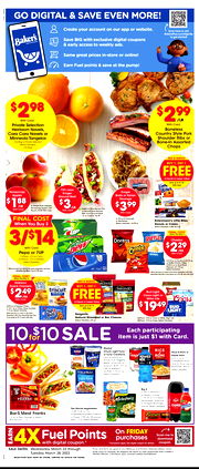 Baker's Ad 03/22/2023 - 03/28/2023 preview