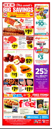 HEB Ad 03/22/2023 - 03/28/2023 preview