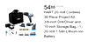 HART 20-Volt Cordless 36-Piece Project Kit, 3/8-inch Drill/Driver and 10-inch Storage Bag, (1) 20-Volt 1.5Ah Lithium-Ion Battery