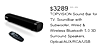 TOPVISION Sound Bar for TV, Soundbar with Subwoofer, Wired & Wireless Bluetooth 5.0 3D Surround Speakers, Optical/AUX/RCA/USB Connection, Wall Mountable, Remote Control